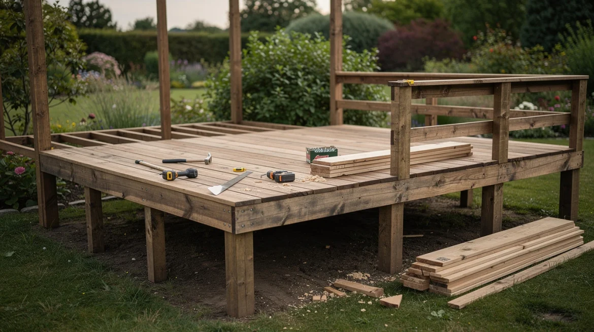 Terrasse bois sur pilotis : concevoir et construire étape par étape