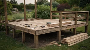 Terrasse bois sur pilotis : concevoir et construire étape par étape