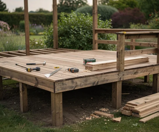 Terrasse bois sur pilotis : concevoir et construire étape par étape